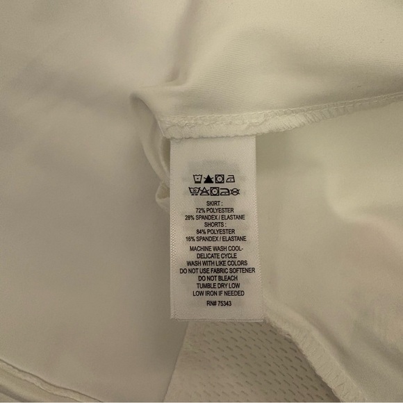 Tommy Bahama Women's White Skort Size XL Golf Pockets Quick Dry UPF 50 NWT - Picture 13 of 13